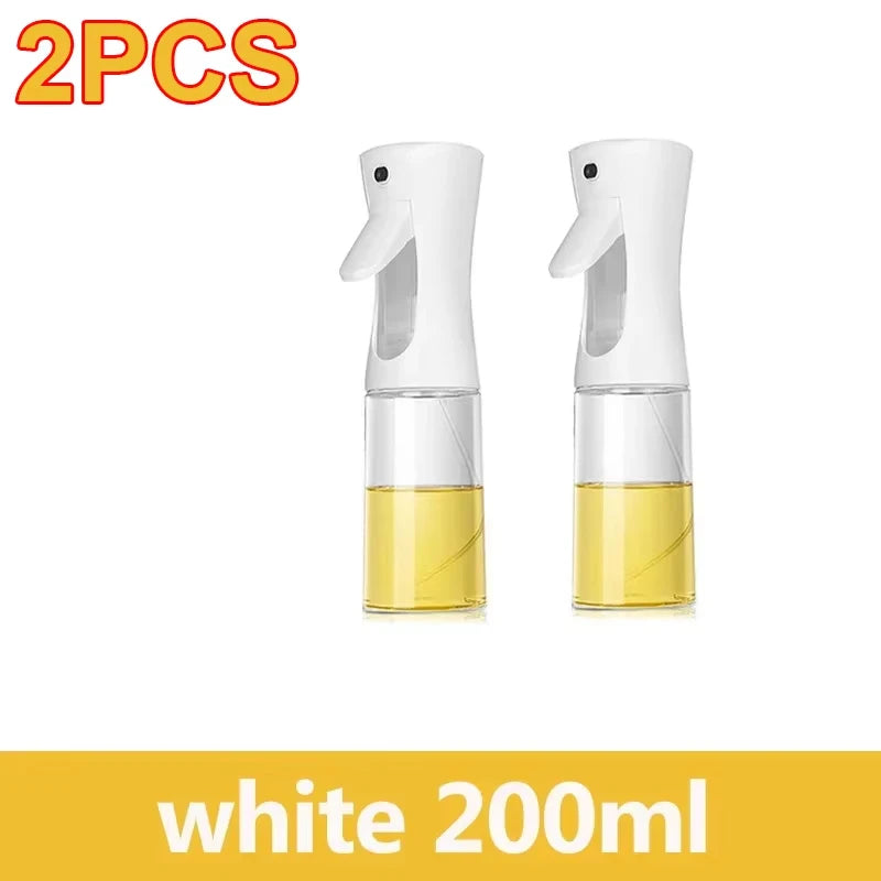 200/300/500ml Oil Spray Bottle BBQ Cooking Olive Oil Sprayer Plastic Baking Oil Spray Empty Bottle Vinegar Bottle Or  Oil brush.