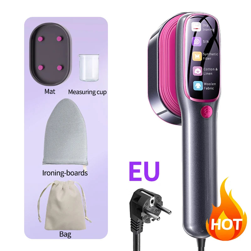 NEW Handheld Steam Iron Garment Steamer Portable Mini for Clothes Fast Heating Travel Garment Fabric Press Machine with Home.