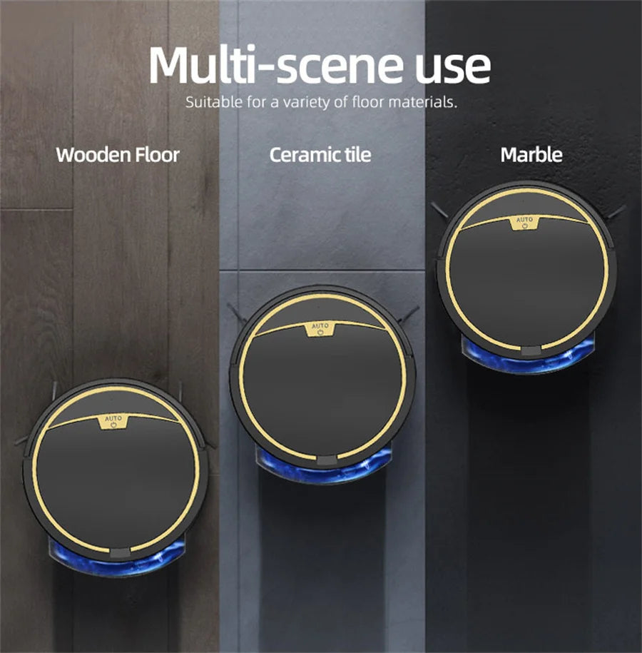 New Wireless Smart Vacuum Cleaner App Control Wet And Dry Floor Sweep 2800PA Suction Super Quiet Mopping Machine Cleaning Robot.