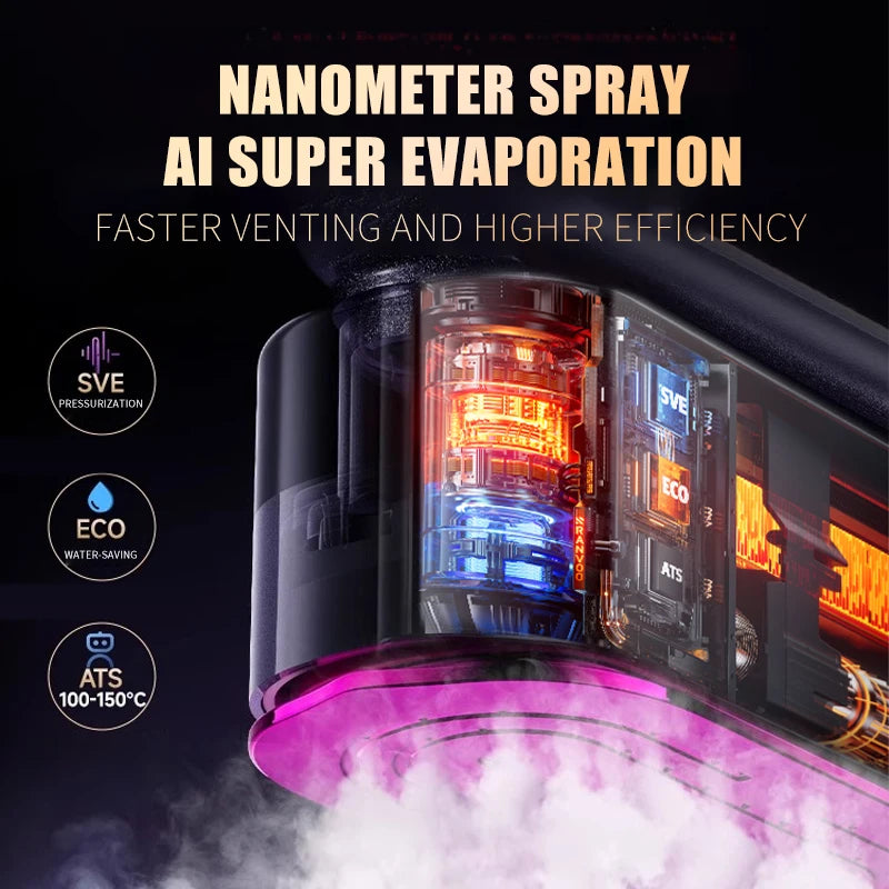 NEW Handheld Steam Iron Garment Steamer Portable Mini for Clothes Fast Heating Travel Garment Fabric Press Machine with Home.