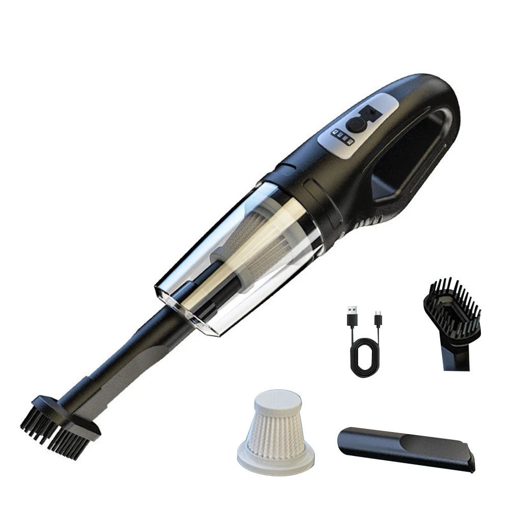 120W Portable Car Vacuum Cleaner USB Charging Handheld Cordless Vacuum Cleaner Powerful Suction for Auto/Home/Office/Pet Hair.