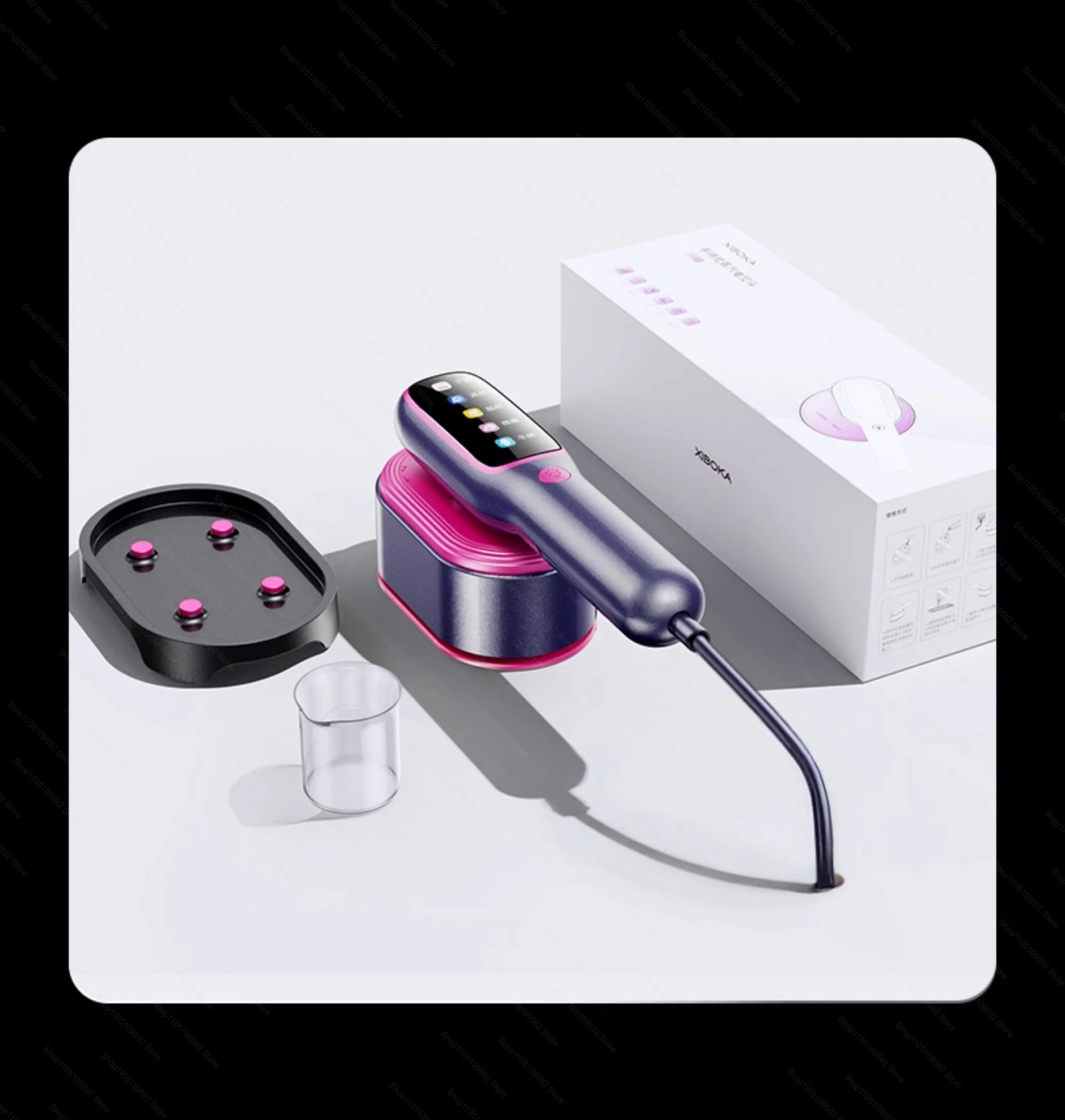 NEW Handheld Steam Iron Garment Steamer Portable Mini for Clothes Fast Heating Travel Garment Fabric Press Machine with Home.