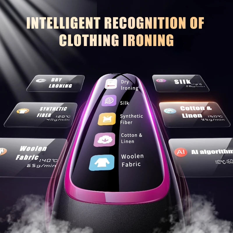 NEW Handheld Steam Iron Garment Steamer Portable Mini for Clothes Fast Heating Travel Garment Fabric Press Machine with Home.