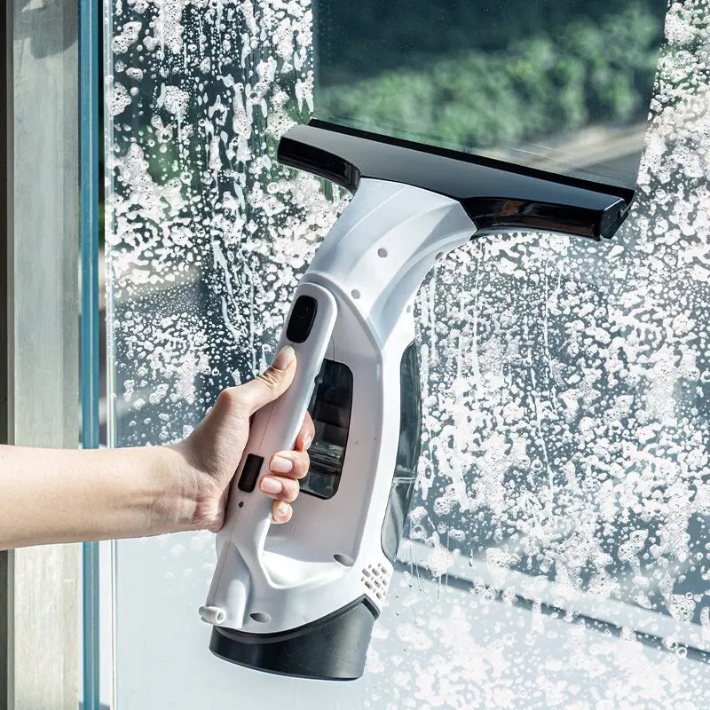 Multifunctional Electric Cordless Window Cleaner Machine White Cordless Rechargeable Automatic Portable Glass Cleaner Tools.