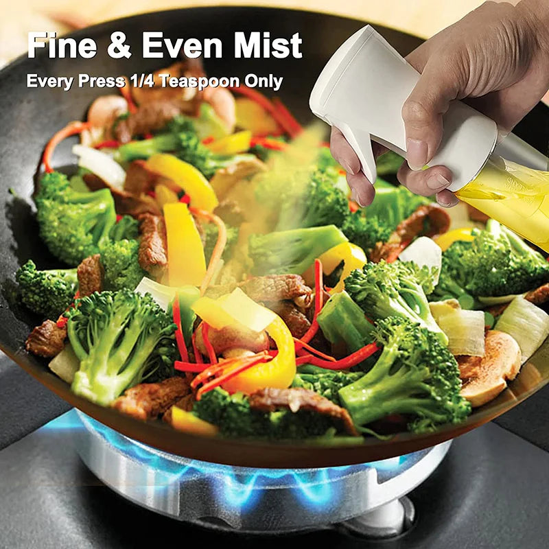 200/300/500ml Oil Spray Bottle BBQ Cooking Olive Oil Sprayer Plastic Baking Oil Spray Empty Bottle Vinegar Bottle Or  Oil brush.