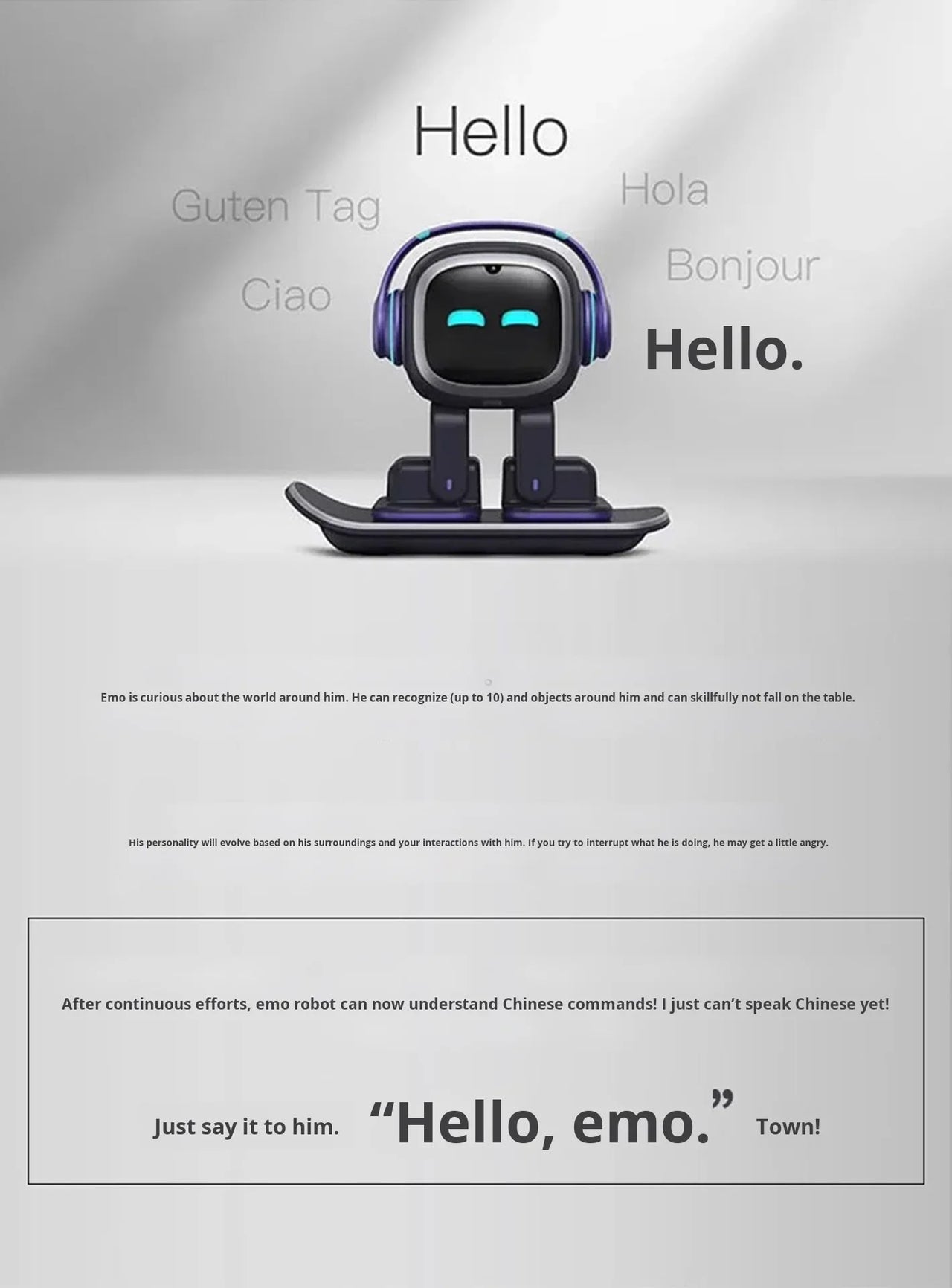 EMO AI Desktop Robot — Your Smart, Expressive Companion.