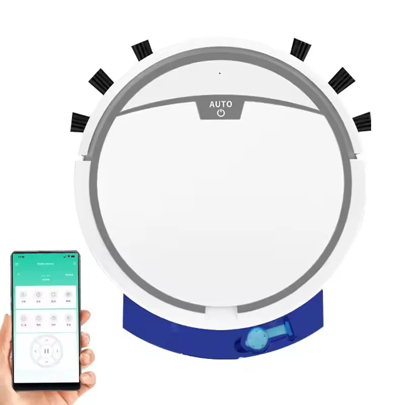 New Wireless Smart Vacuum Cleaner App Control Wet And Dry Floor Sweep 2800PA Suction Super Quiet Mopping Machine Cleaning Robot.